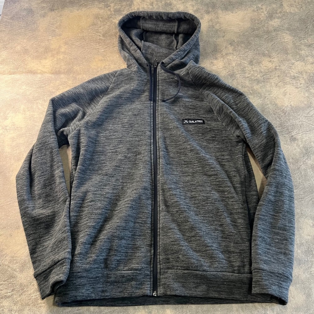 Coalatree‎ Evolution Hoodie Mens XS Ful Zip Fleece Hooded Sweasthirt